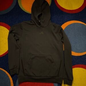 adidas Men's Black Pullover Hoodie with Subtle Logo